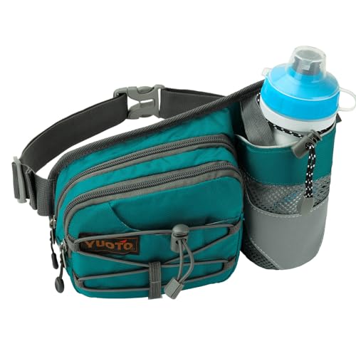 Hydration Belt with Waist Pack & Water Bottle Holder for Runners