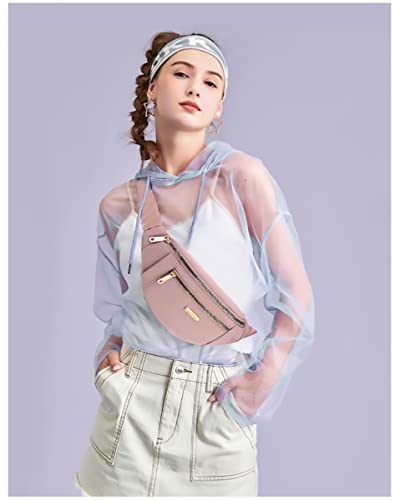 EVANCARY Women's Waterproof Fanny Pack, Adjustable Straps for Travel & Sports