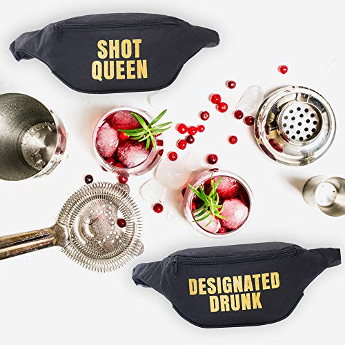 Pop Fizz Designs Bride and Fanny Pack Set for Bachelorette Party Favors
